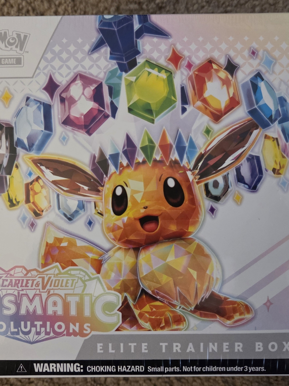 Pokémon Elite Trainer Box featuring Eevee - Multicolor Gems Artwork